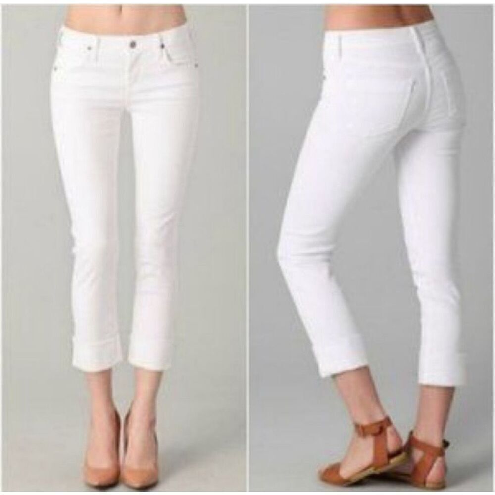 NWT Citizens of Humanity Dani Cropped Straight Leg Size 29 With a Rolled Cuff
